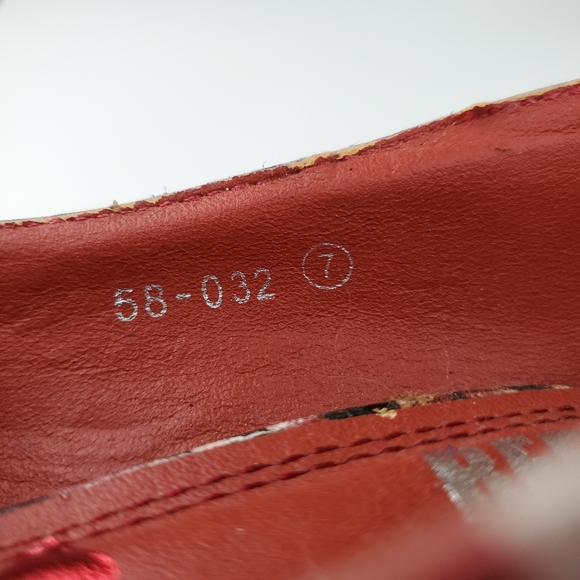 RedKiss Red Floral Platform Heels Size 7 - Picture 7 of 8